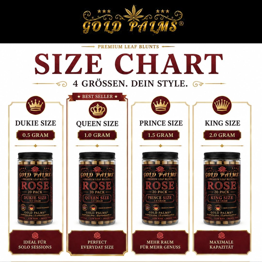 GOLD PALMS® Rose Blunt Tubes