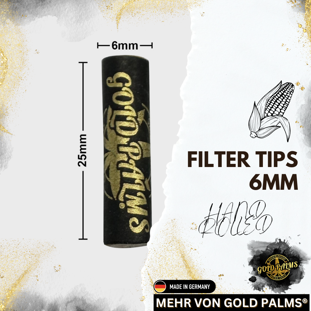 GOLD PALMS® Beedi Cones - 5er Pack - 100% Biologisch