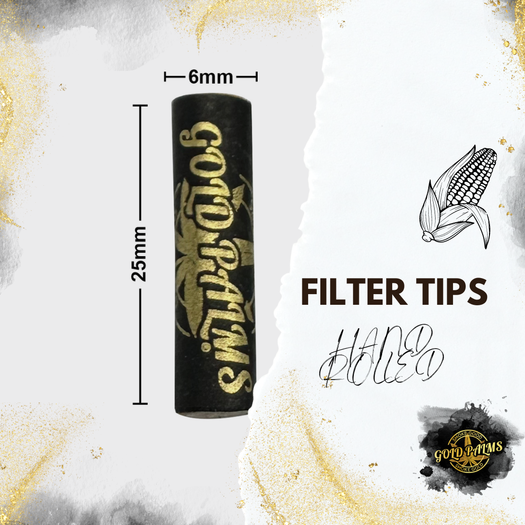 GOLD PALMS® Corn Husk Filter - 4/20 Pack, 6-8mm