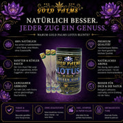 GOLD PALMS® Lotus Blunt Tubes