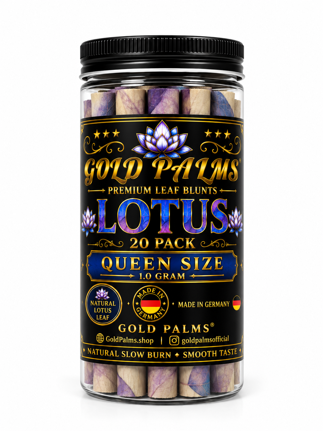 GOLD PALMS® Lotus Blunt Tubes