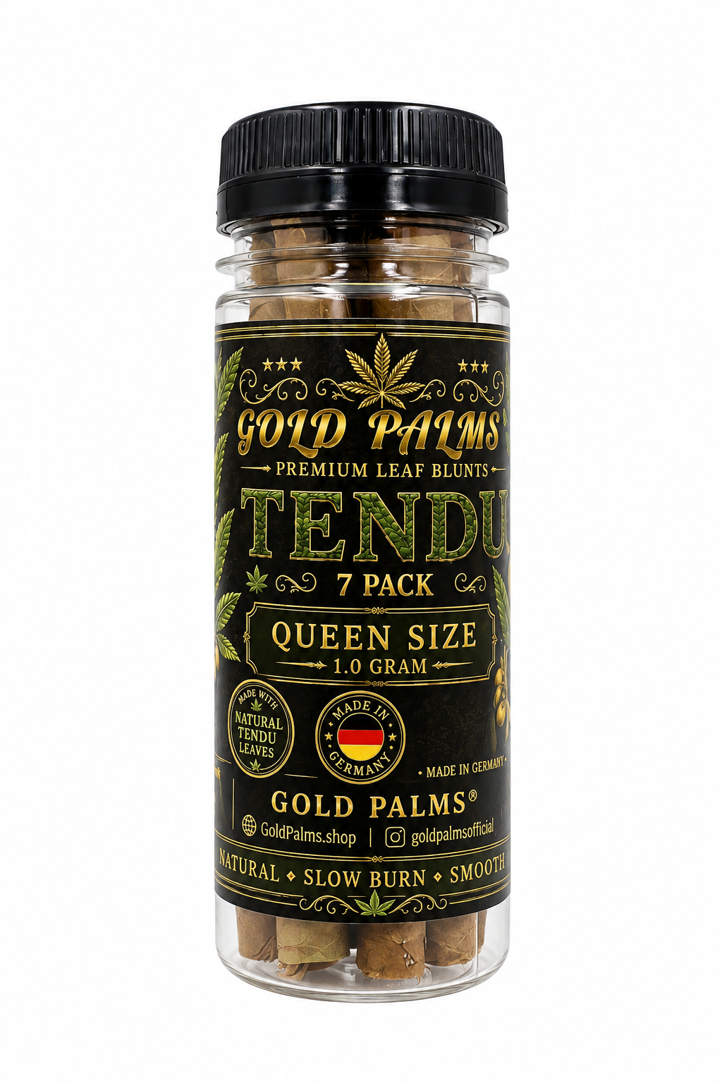 GOLD PALMS® Tendu Blunt Tubes – Produktansicht