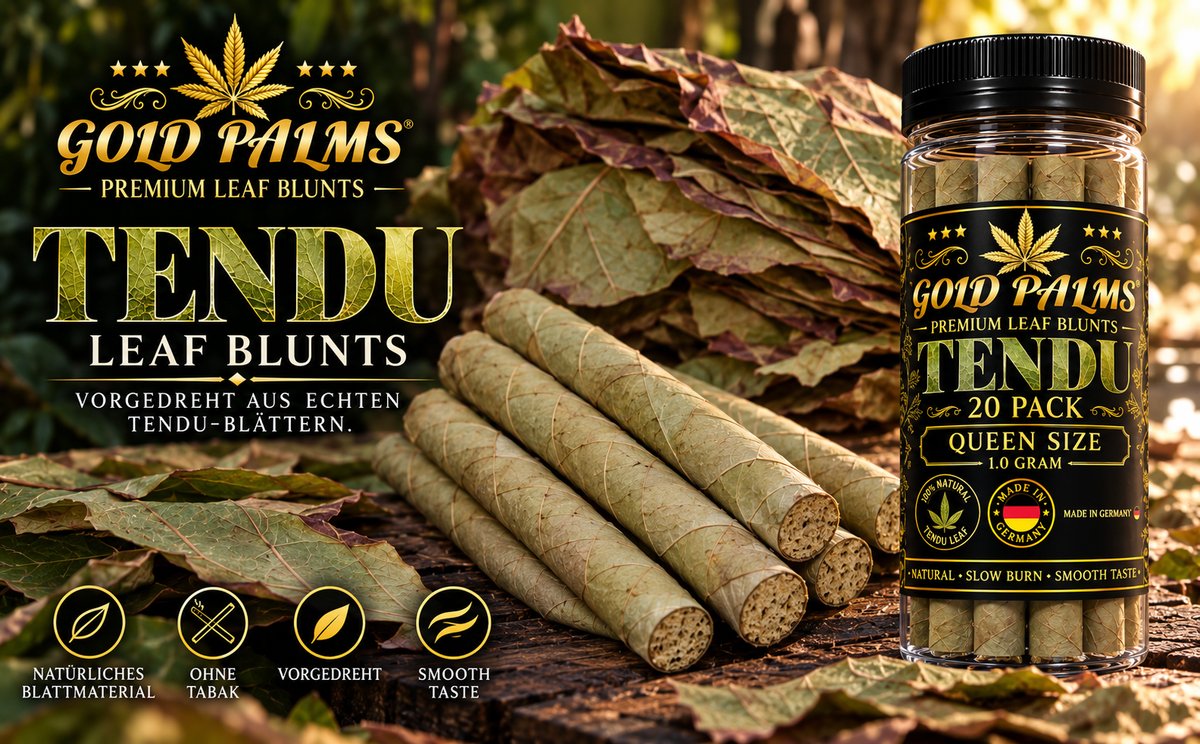GOLD PALMS® Tendu Blunt Tubes – Detailansicht