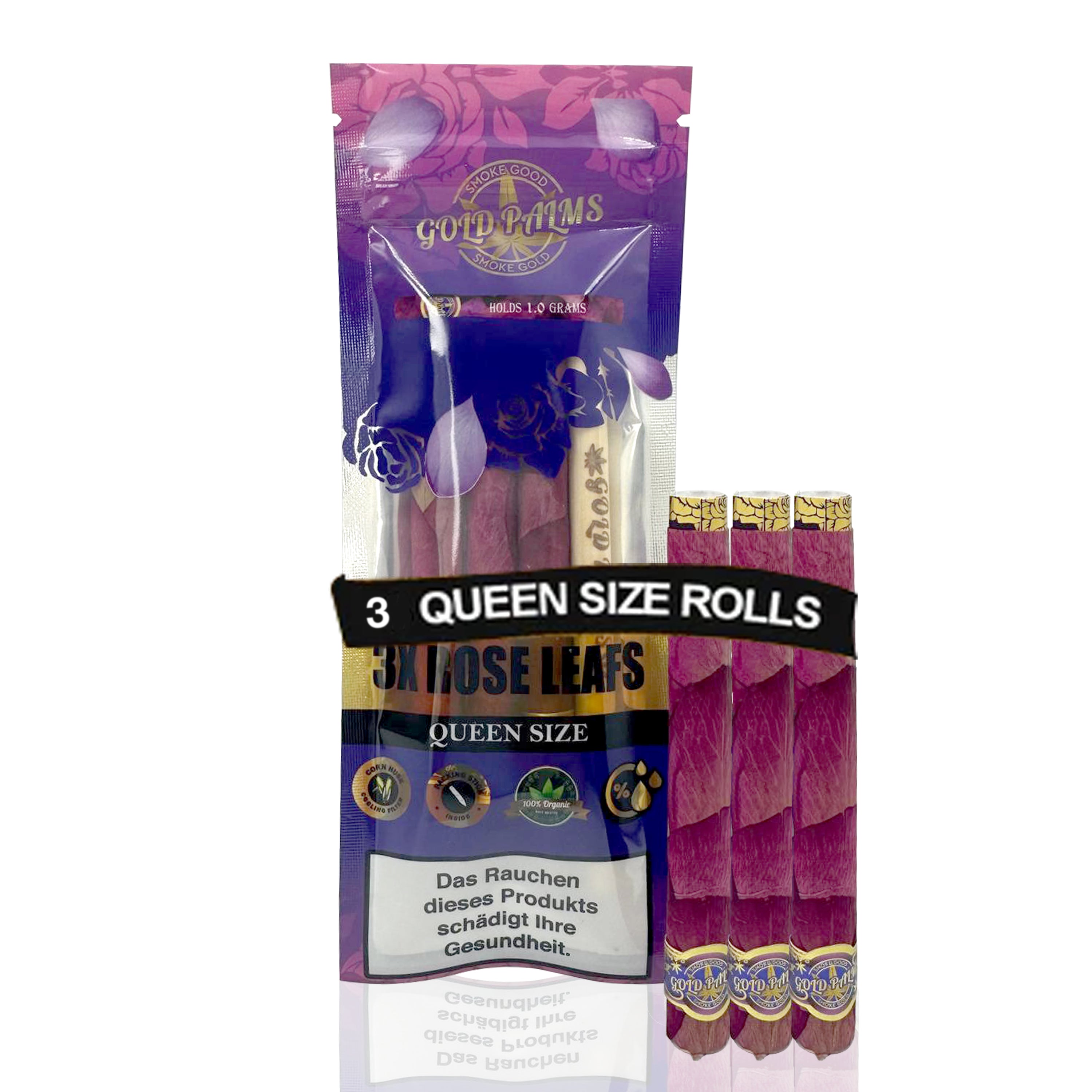 GOLD PALMS®Beedi Blunt Wraps - 2er Pack - 100% Organic